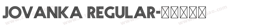 Jovanka Regular字体转换
